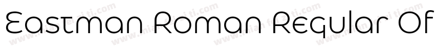 Eastman Roman Regular Offset字体转换